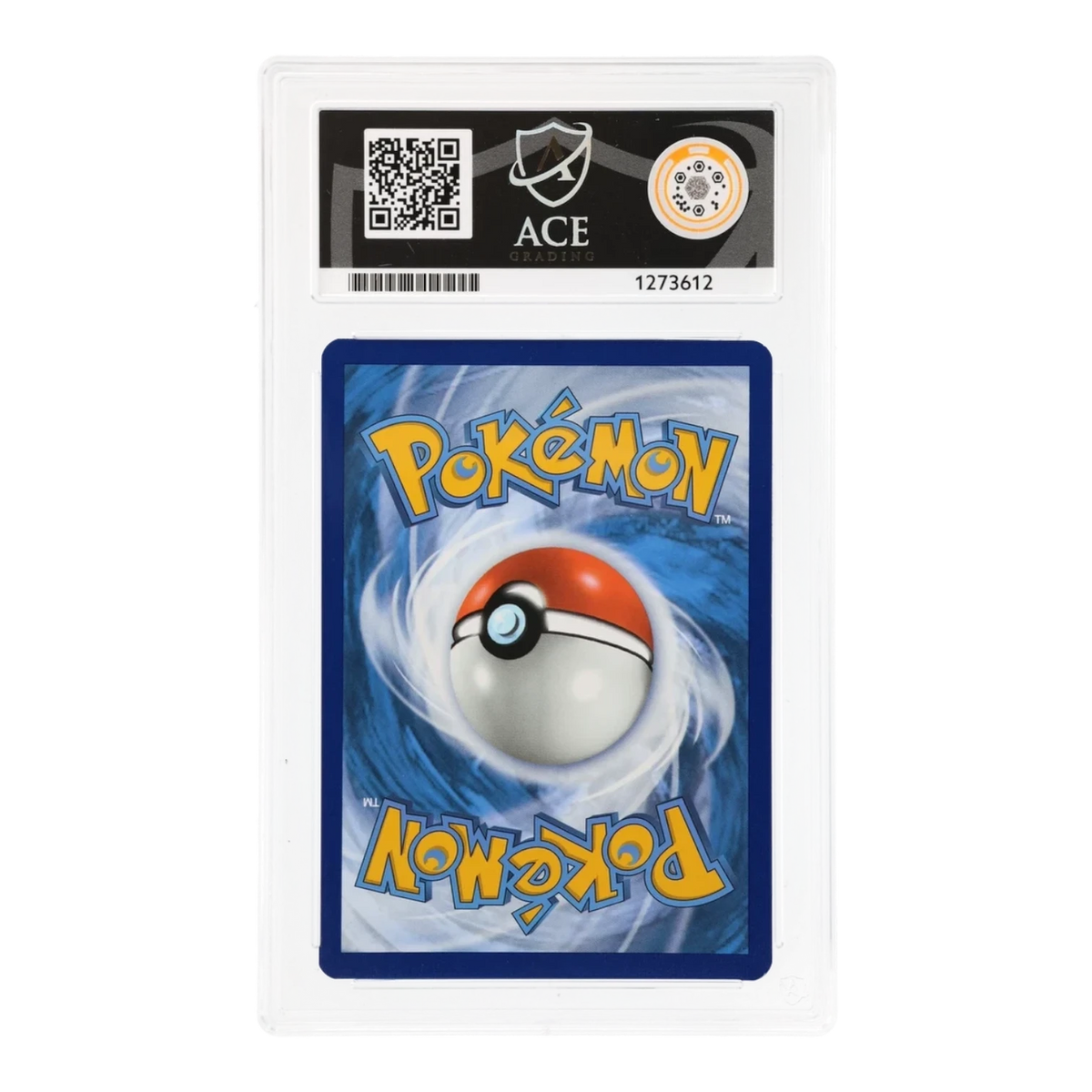 RichRevived graded ACE 9 Mint Squirtle Pokémon card back view in a protective slab