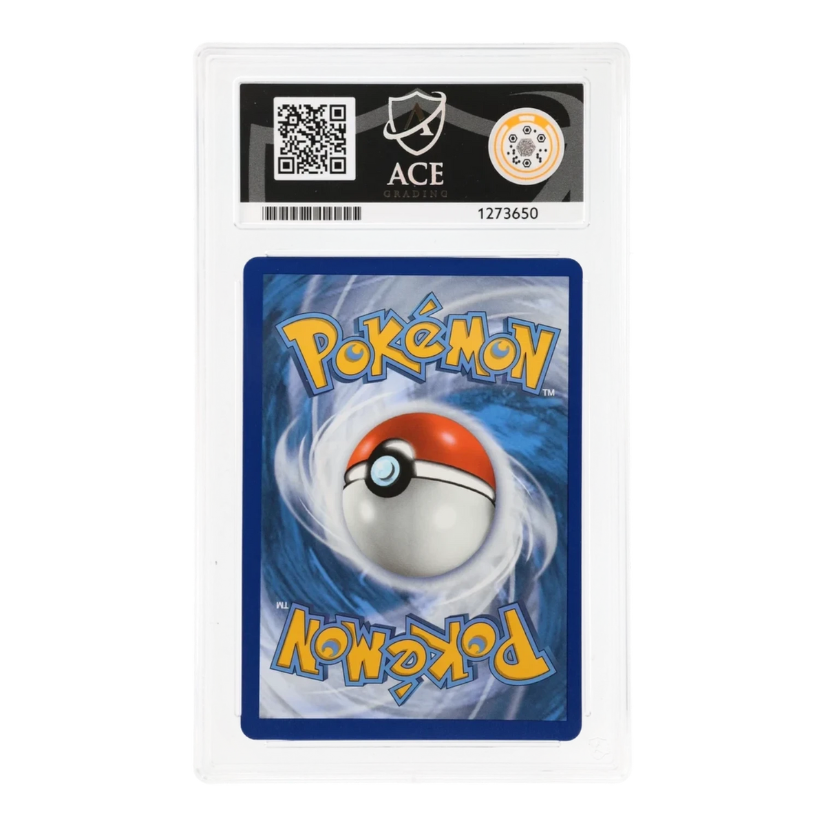 RichRevived ACE 9 Mint graded Rapid Strike Urshifu VMAX Pokemon card back view in a protective slab