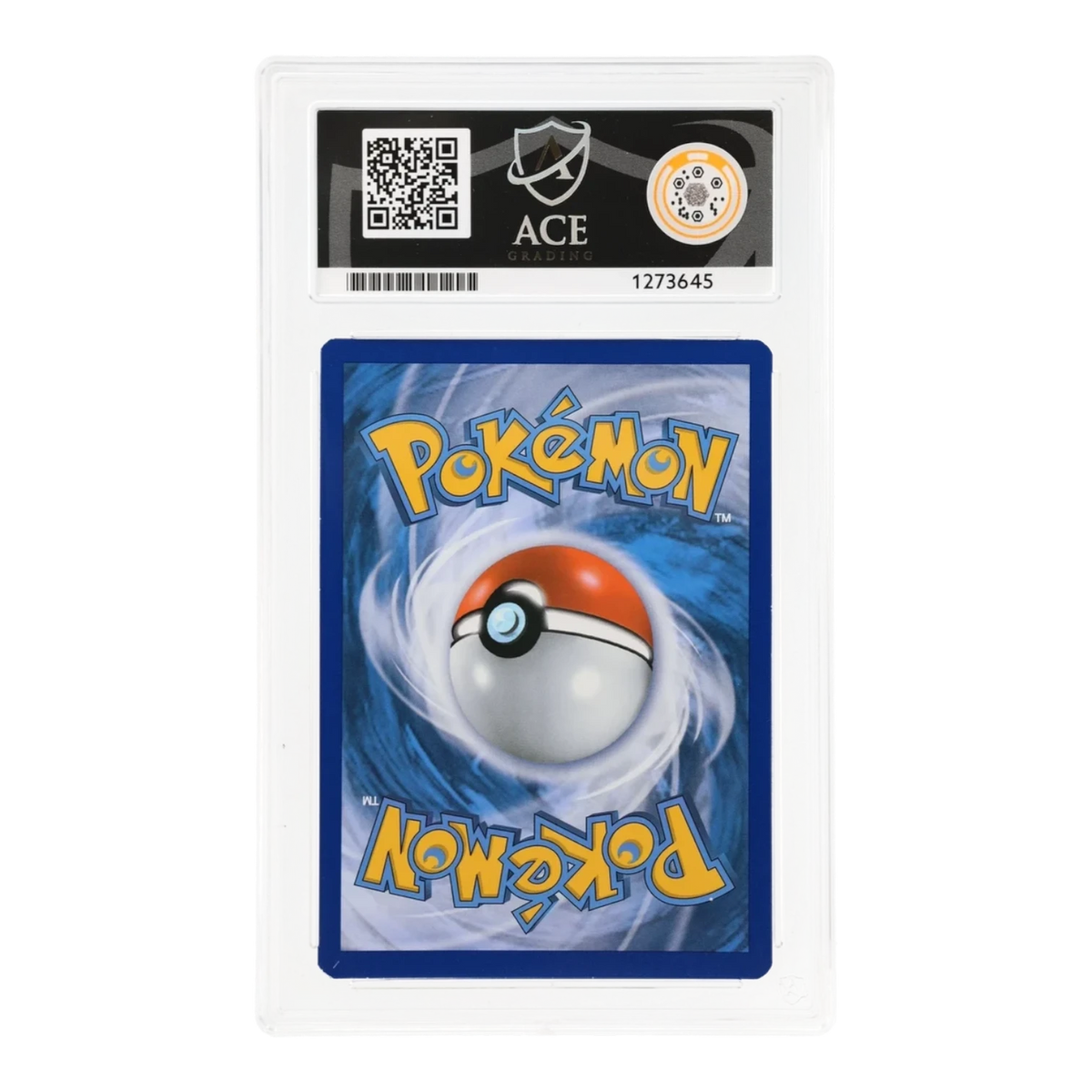 RichRevived graded Volcanion EX 115/114 Pokemon card in an ACE 8 slab showing the blue card back