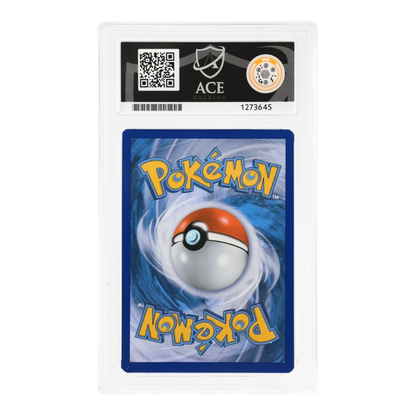 RichRevived graded Volcanion EX 115/114 Pokemon card in an ACE 8 slab showing the blue card back