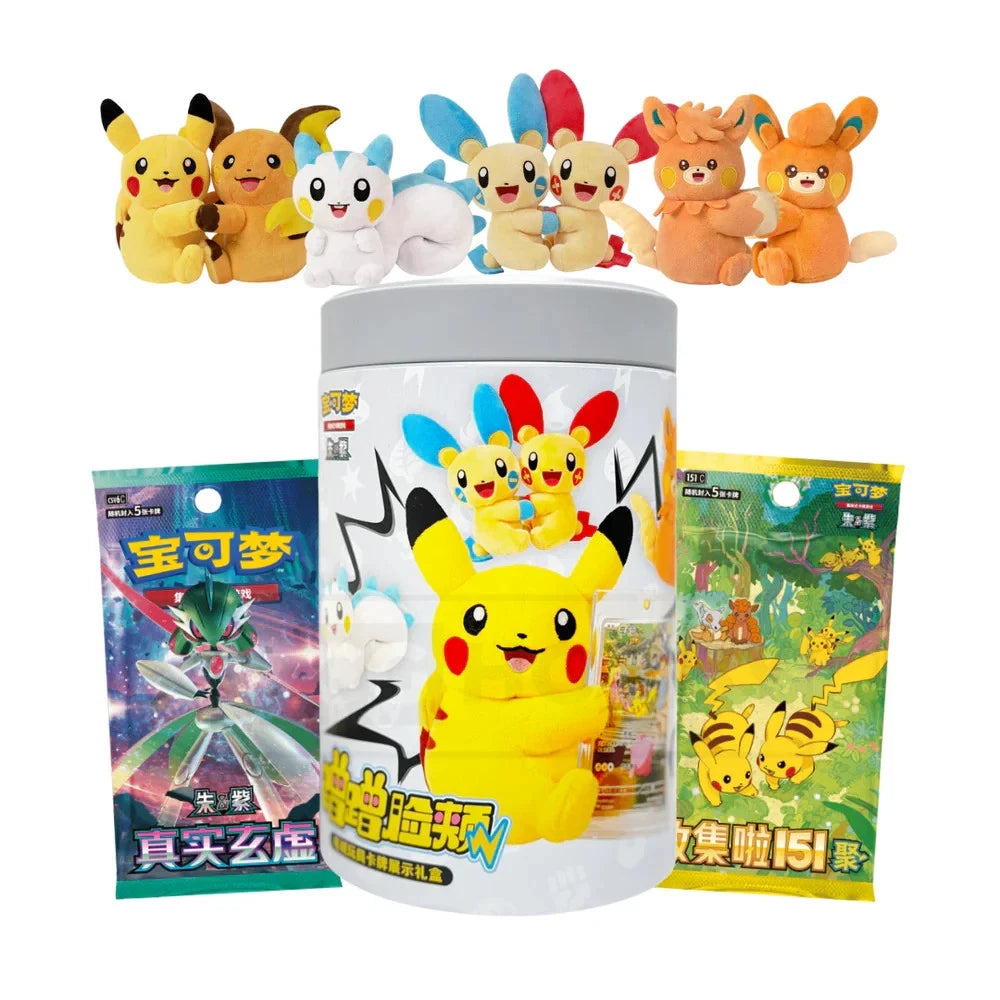 Pokémon TCG: Official Chinese Nuzzle Cheek Plush & Packs Blind Box