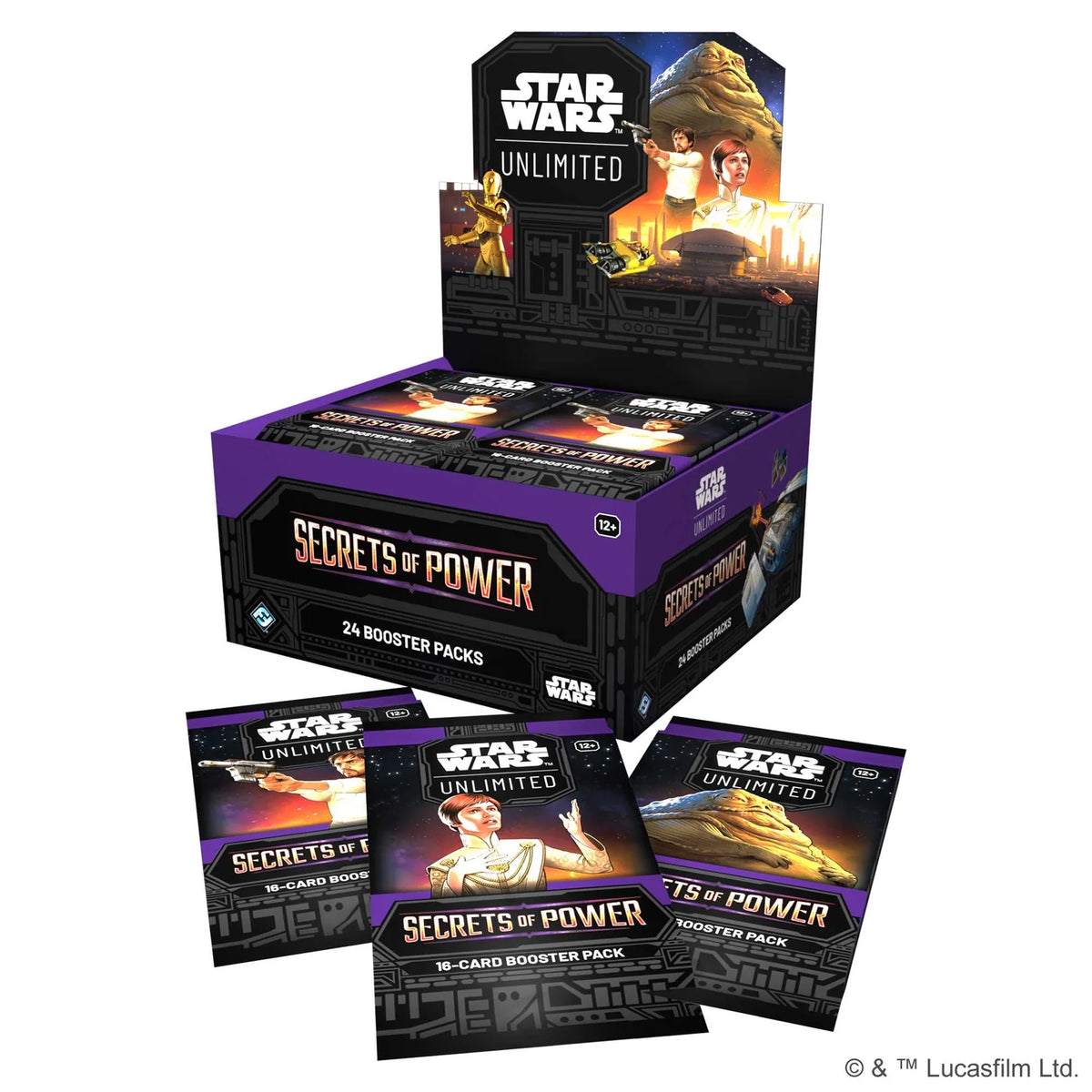 Star Wars: Unlimited Secrets of Power booster display, further view