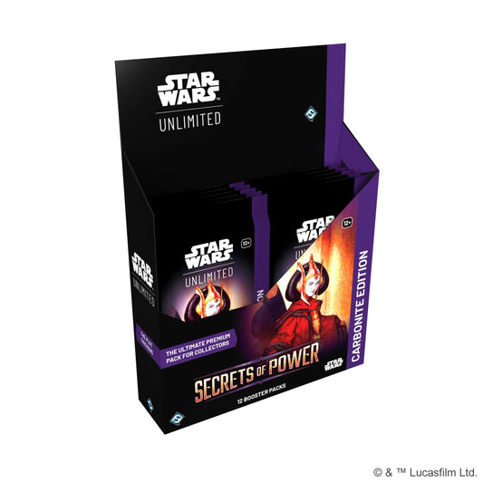 Star Wars: Unlimited Secrets of Power Carbonite booster box, main product shot