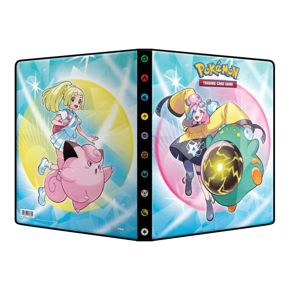 Pokémon TCG Journey Together 9-pocket binder with Iono and Lillie artwork, main product shot