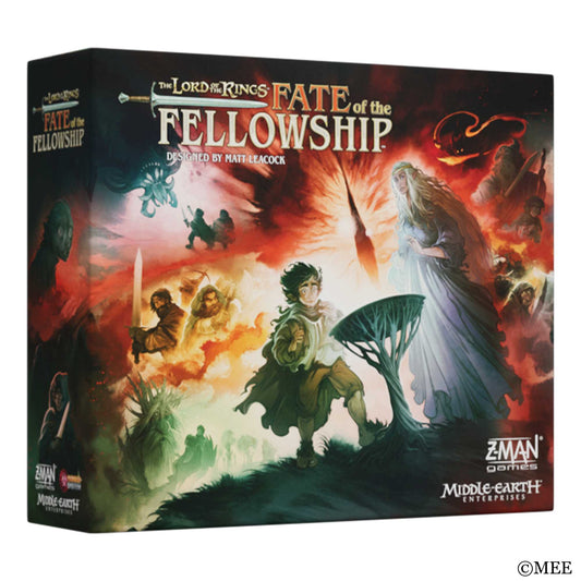 The Lord of the Rings Fate of the Fellowship co-operative board game box